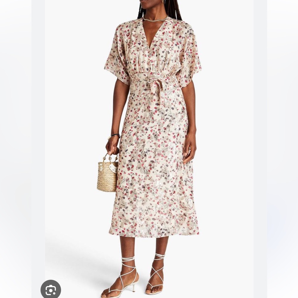 Bash metallic floral dress 3 ba&sh